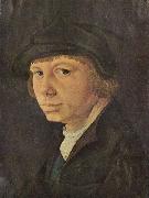 Lucas van Leyden Self portrait oil